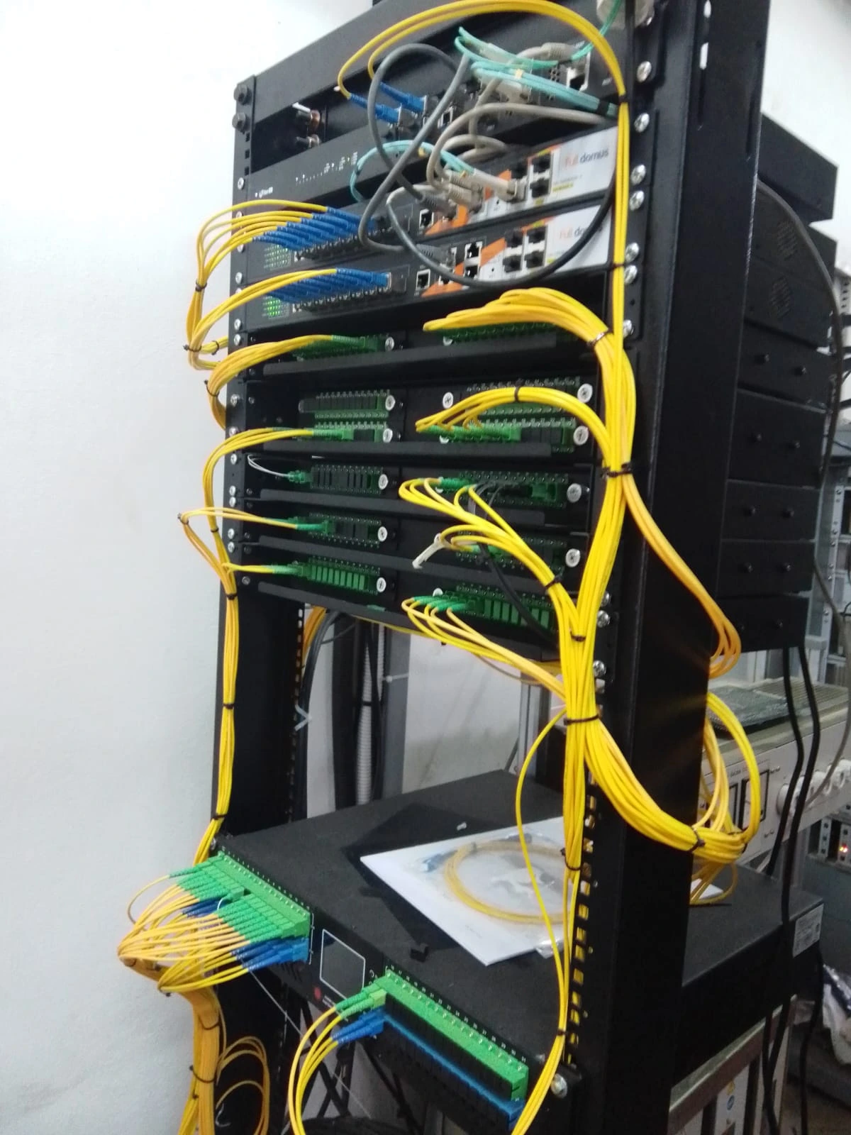 Rack de fibra óptica de COOPLA